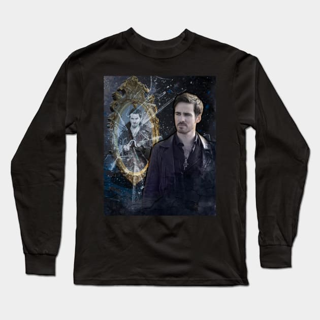 OUAT - Shattered - Killian Jones - Hook Long Sleeve T-Shirt by vickytoriaq